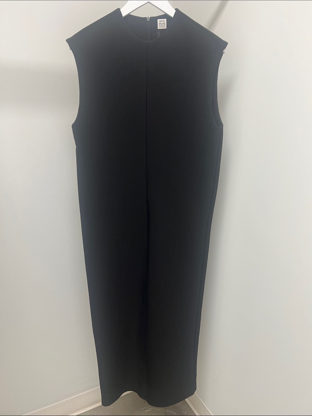 Toteme Black Zippered Maxi Dress
